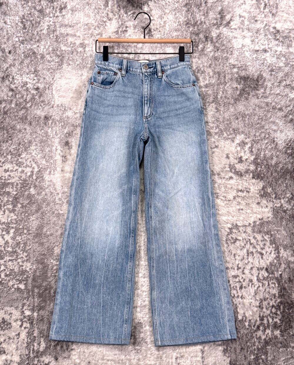 Alice + Olivia Weezy Wide Leg Jeans 25 Short Womens Full Length Denim